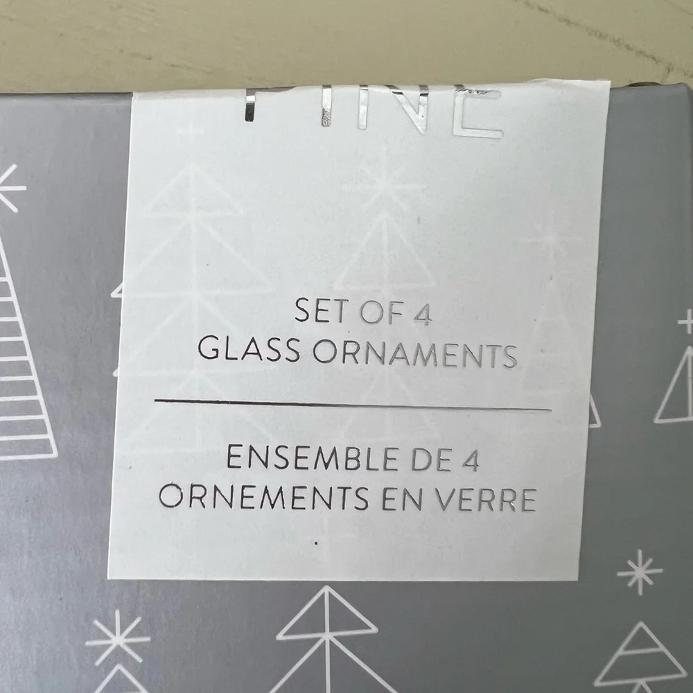 Brand New Set of 4 Christmas Ornaments